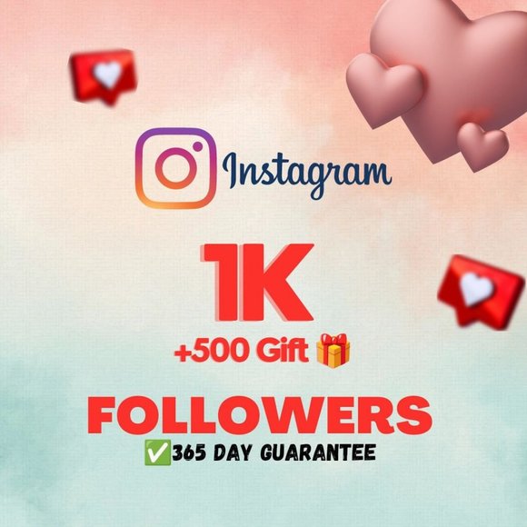 INSTAGRAM 1K Followers + 500 Gift | Fast delivery | High quality | Guaranteed - Picture 1 of 1